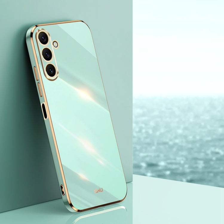 XINLI Straight Edge 6D Electroplate TPU Phone Case