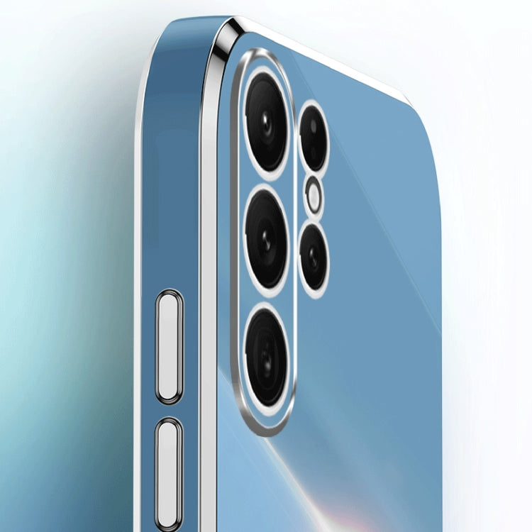 XINLI Straight Edge 6D Electroplate TPU Phone Case with Ring Holder