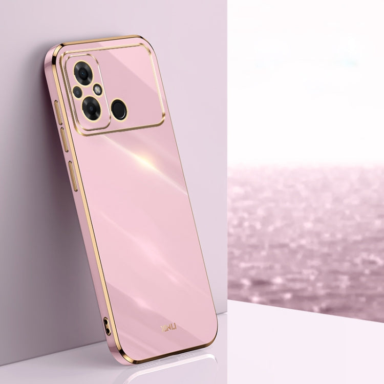 XINLI Straight Edge 6D Electroplate TPU Phone Case, For Xiaomi Poco C55 4G, For Xiaomi Redmi Note 12 5G Global