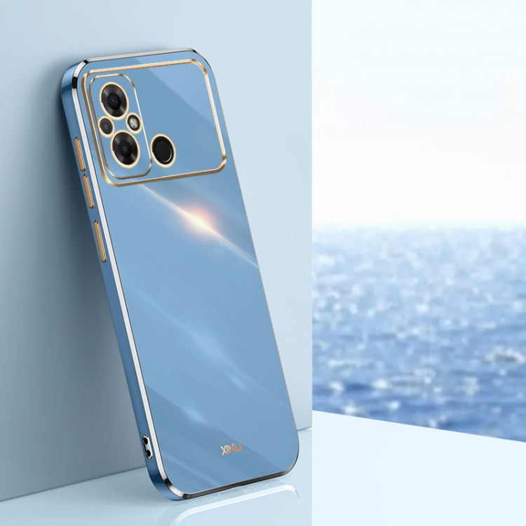 XINLI Straight Edge 6D Electroplate TPU Phone Case, For Xiaomi Poco C55 4G, For Xiaomi Redmi Note 12 5G Global