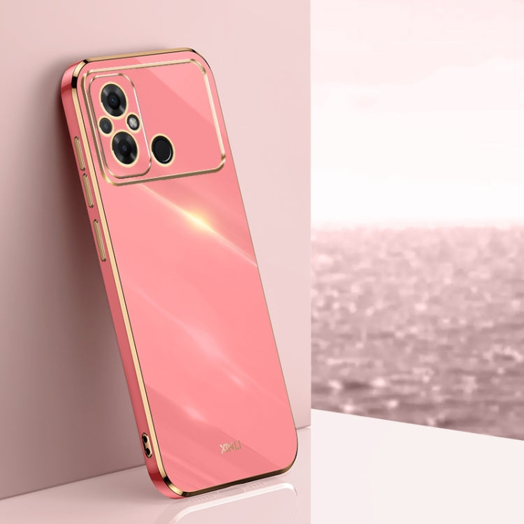 XINLI Straight Edge 6D Electroplate TPU Phone Case, For Xiaomi Poco C55 4G, For Xiaomi Redmi Note 12 5G Global