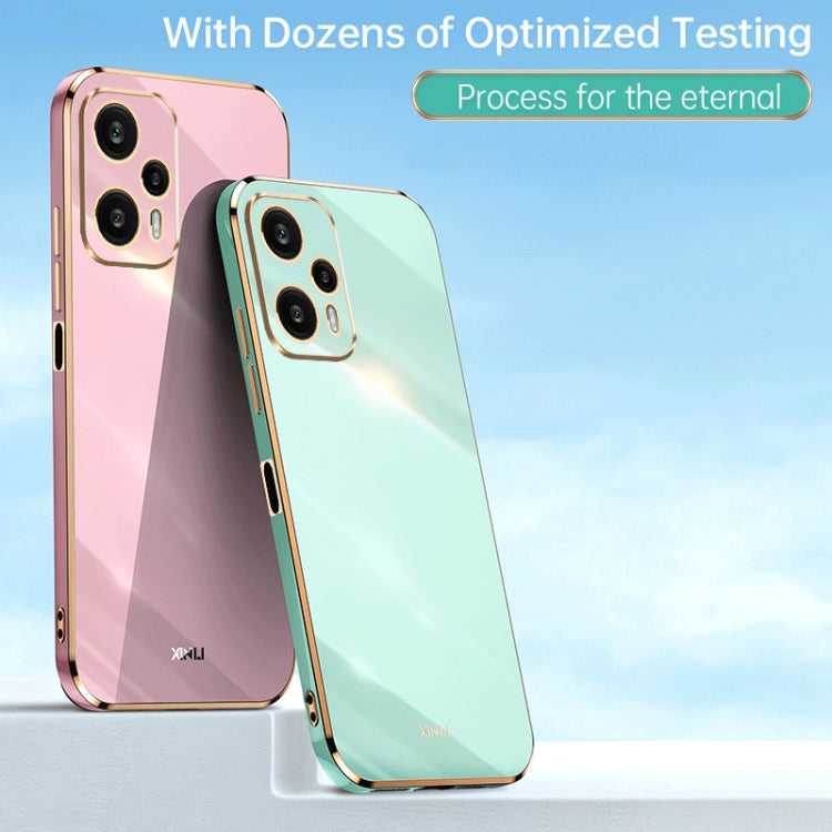 XINLI Straight Edge 6D Electroplate TPU Phone Case