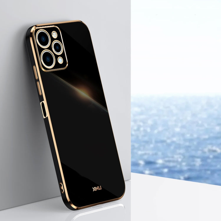 XINLI Straight Edge 6D Electroplate TPU Phone Case