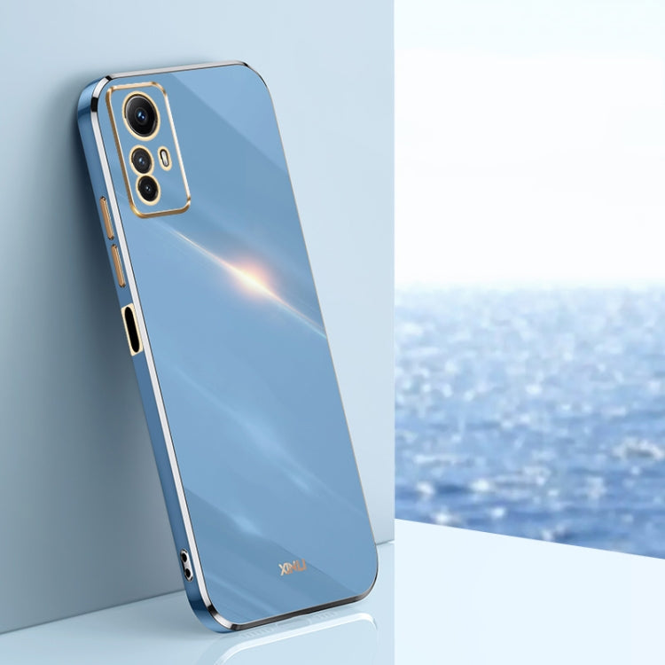 XINLI Straight Edge 6D Electroplate TPU Phone Case, For Xiaomi Redmi K70, For Xiaomi Redmi 12 4G, For Xiaomi Redmi Note 12S 4G