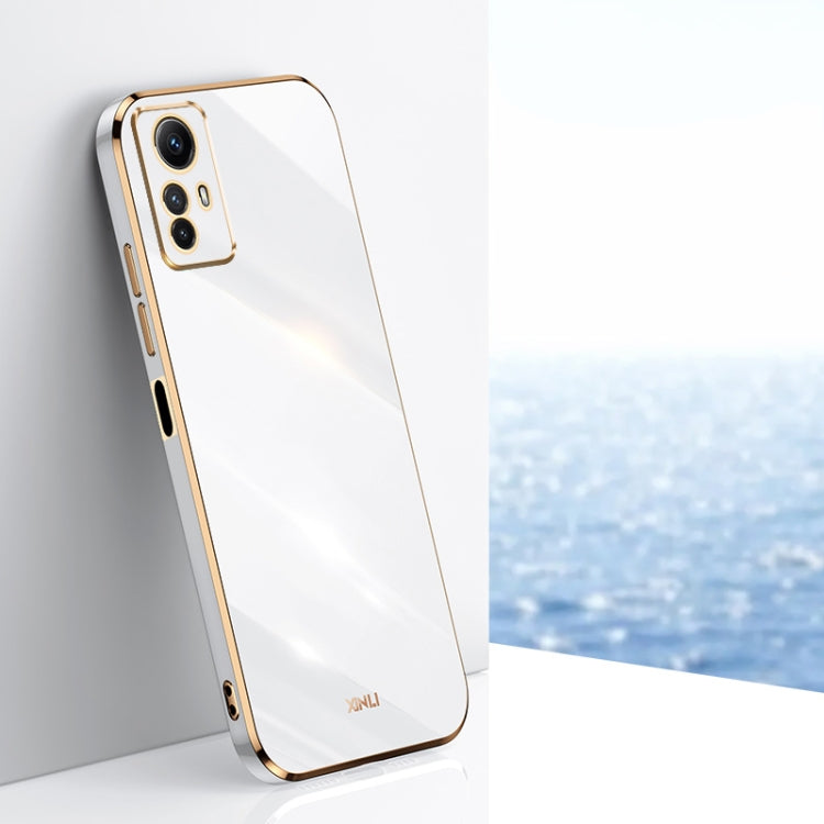 XINLI Straight Edge 6D Electroplate TPU Phone Case, For Xiaomi Redmi K70, For Xiaomi Redmi 12 4G, For Xiaomi Redmi Note 12S 4G