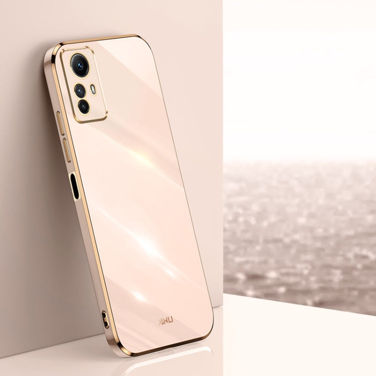 XINLI Straight Edge 6D Electroplate TPU Phone Case, For Xiaomi Redmi K70, For Xiaomi Redmi 12 4G, For Xiaomi Redmi Note 12S 4G