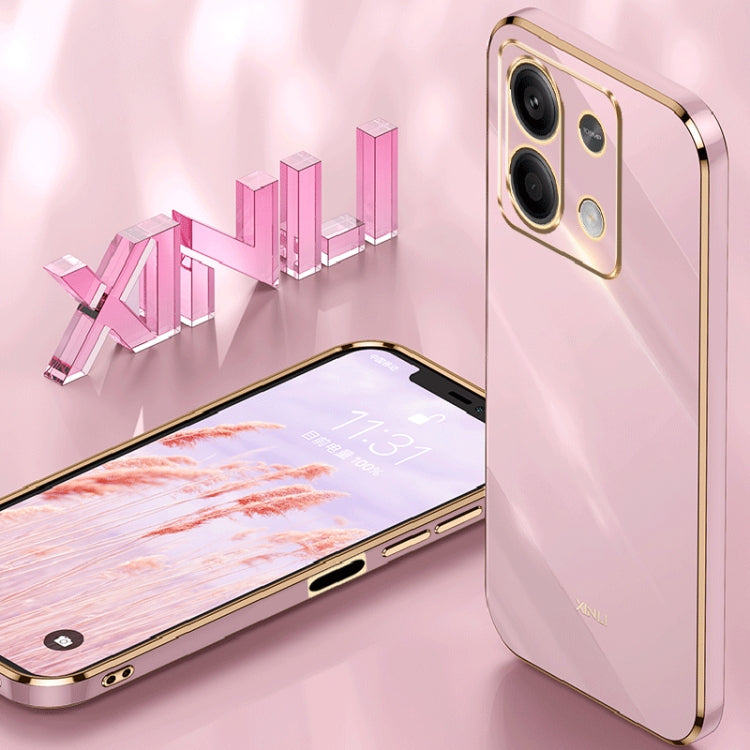 XINLI Straight Edge 6D Electroplate TPU Phone Case, For Xiaomi Redmi Note 13 5G, For Xiaomi Redmi 13C 4G, For Xiaomi Redmi Note 13 Pro+