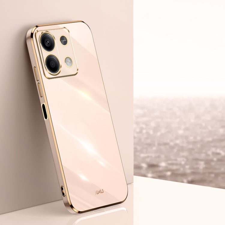 XINLI Straight Edge 6D Electroplate TPU Phone Case, For Xiaomi Redmi Note 13 5G, For Xiaomi Redmi 13C 4G, For Xiaomi Redmi Note 13 Pro+