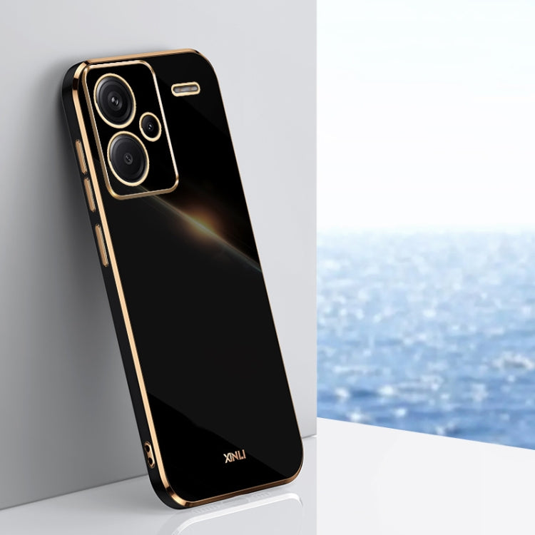 XINLI Straight Edge 6D Electroplate TPU Phone Case, For Xiaomi Redmi Note 13 5G, For Xiaomi Redmi 13C 4G, For Xiaomi Redmi Note 13 Pro+