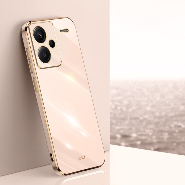 XINLI Straight Edge 6D Electroplate TPU Phone Case, For Xiaomi Redmi Note 13 5G, For Xiaomi Redmi 13C 4G, For Xiaomi Redmi Note 13 Pro+
