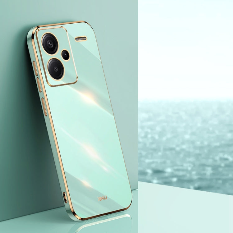 XINLI Straight Edge 6D Electroplate TPU Phone Case, For Xiaomi Redmi Note 13 5G, For Xiaomi Redmi 13C 4G, For Xiaomi Redmi Note 13 Pro+