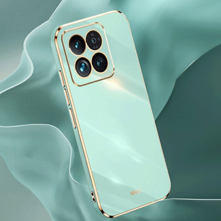 XINLI Straight Edge 6D Electroplate TPU Phone Case, For Xiaomi 14, For Xiaomi Redmi Note 13 5G, For Xiaomi Redmi 13C 4G