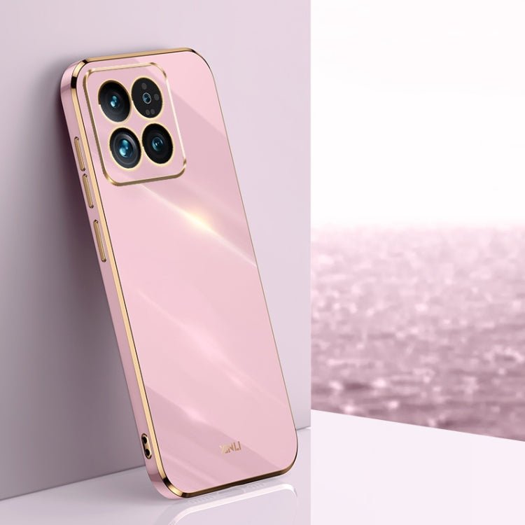 XINLI Straight Edge 6D Electroplate TPU Phone Case, For Xiaomi 14, For Xiaomi Redmi Note 13 5G, For Xiaomi Redmi 13C 4G