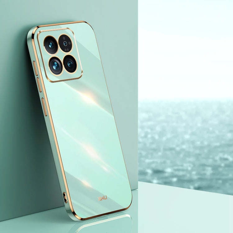 XINLI Straight Edge 6D Electroplate TPU Phone Case, For Xiaomi Redmi K70E, For Xiaomi 14 Pro, For Xiaomi 14