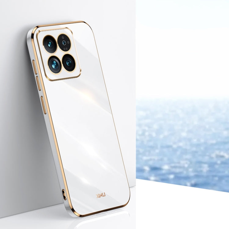 XINLI Straight Edge 6D Electroplate TPU Phone Case, For Xiaomi Redmi K70E, For Xiaomi 14 Pro, For Xiaomi 14