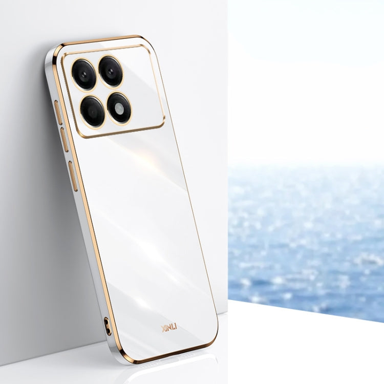 XINLI Straight Edge 6D Electroplate TPU Phone Case, For Xiaomi Redmi K70, For Xiaomi Redmi 12 4G, For Xiaomi Redmi Note 12S 4G
