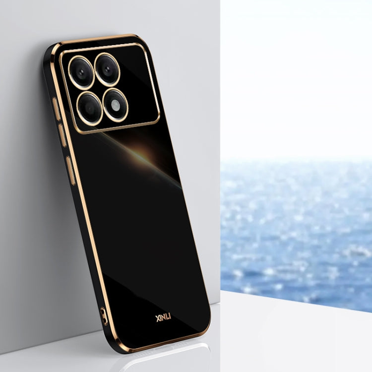 Coque XINLI Straight Edge 6D en TPU galvanisé pour Xiaomi Redmi Note 13 Pro+, Redmi Note 13 Pro, Redmi K60 Ultra / Mi 13T, Redmi Note 12R