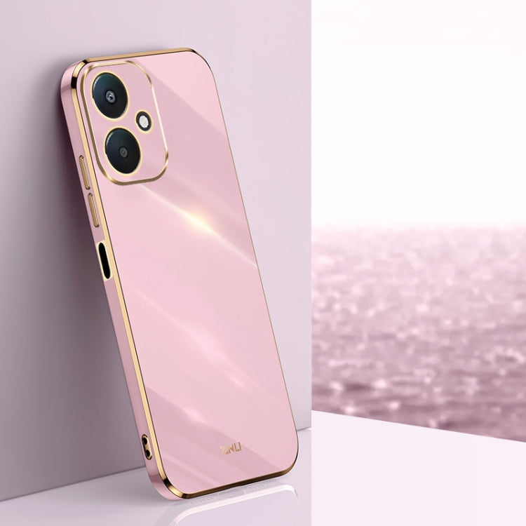 XINLI Straight Edge 6D Electroplate TPU Phone Case, For Xiaomi Redmi Note 13 Pro 4G, For Xiaomi Redmi Note 13 4G, For Xiaomi Redmi 13C 5G
