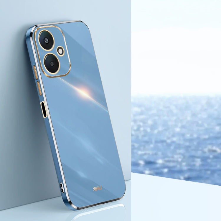 XINLI Straight Edge 6D Electroplate TPU Phone Case, For Xiaomi Redmi Note 13 Pro 4G, For Xiaomi Redmi Note 13 4G, For Xiaomi Redmi 13C 5G