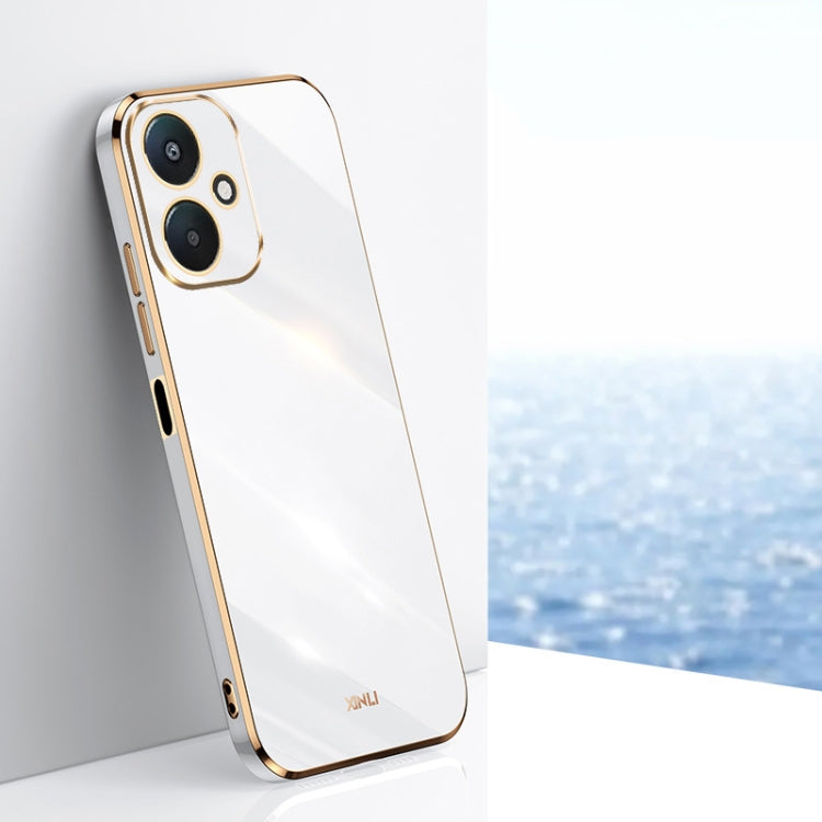 XINLI Straight Edge 6D Electroplate TPU Phone Case, For Xiaomi Redmi Note 13 Pro 4G, For Xiaomi Redmi Note 13 4G, For Xiaomi Redmi 13C 5G