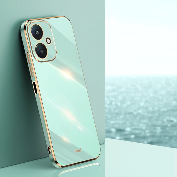XINLI Straight Edge 6D Electroplate TPU Phone Case, For Xiaomi Redmi Note 13 Pro 4G, For Xiaomi Redmi Note 13 4G, For Xiaomi Redmi 13C 5G