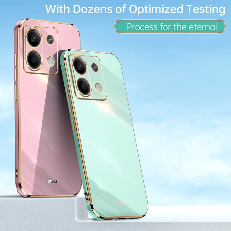 XINLI Straight Edge 6D Electroplate TPU Phone Case, For Xiaomi Redmi Note 13 Pro 4G, For Xiaomi Redmi Note 13 4G, For Xiaomi Redmi 13C 5G