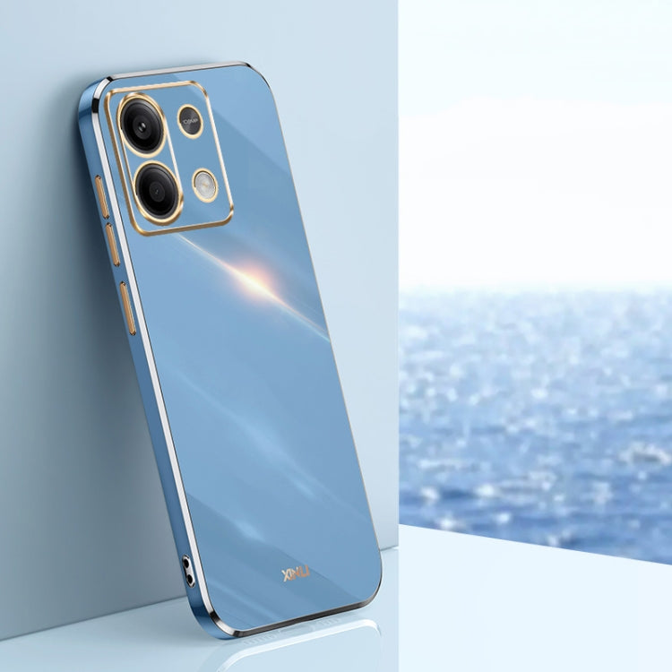 XINLI Straight Edge 6D Electroplate TPU Phone Case, For Xiaomi Redmi Note 13 Pro 4G, For Xiaomi Redmi Note 13 4G, For Xiaomi Redmi 13C 5G