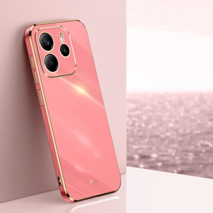 Coque XINLI Straight Edge 6D en TPU galvanisé pour Xiaomi Redmi K70, Redmi 12 4G, Redmi Note 12S 4G et Redmi Note 12 Pro 4G