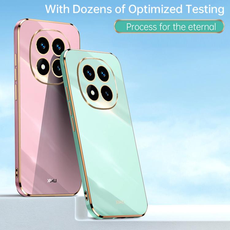 Coque XINLI Straight Edge 6D en TPU galvanisé pour Xiaomi Redmi K70, Redmi 12 4G, Redmi Note 12S 4G et Redmi Note 12 Pro 4G
