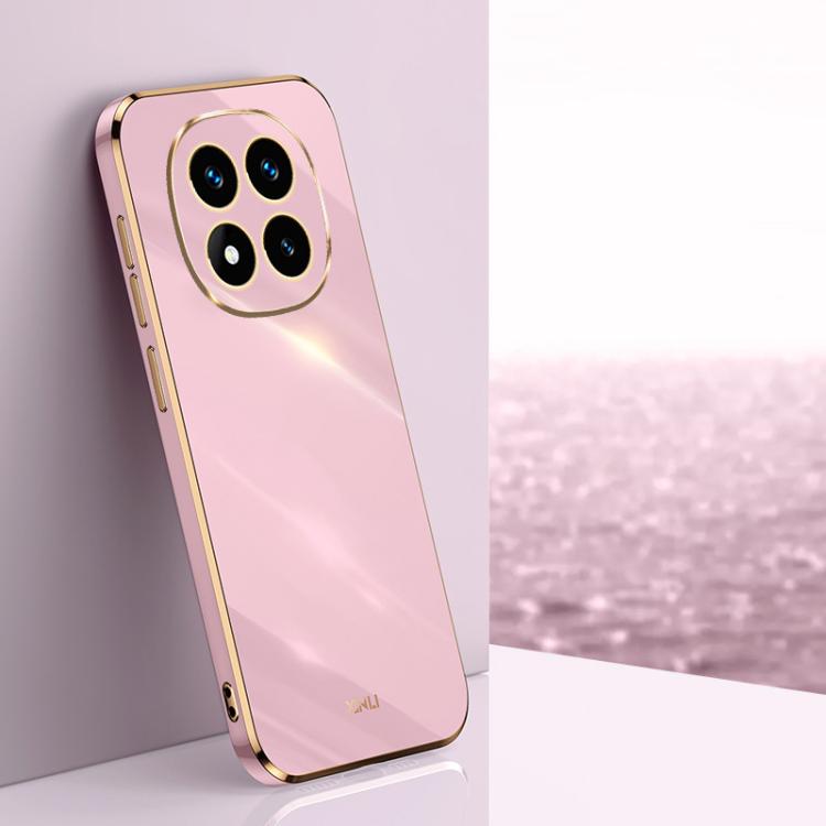 Coque XINLI Straight Edge 6D en TPU galvanisé pour Redmi Note 14 Pro 4G Global, Redmi Note 14 4G 163,25 mm, Redmi Note 14 5G Global, Redmi 14 4G