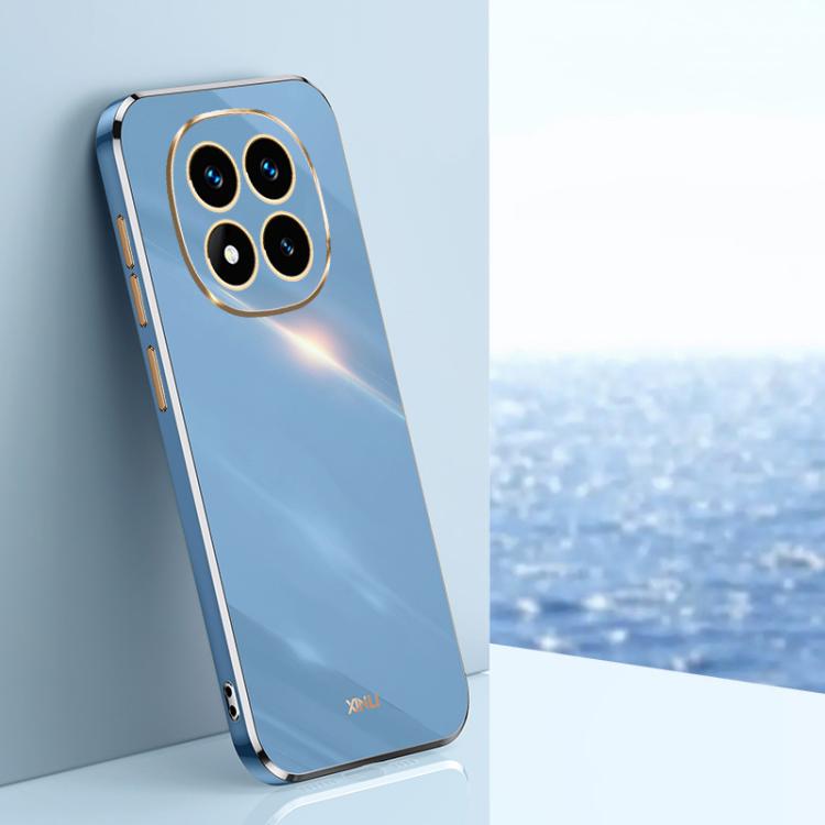 Coque XINLI Straight Edge 6D en TPU galvanisé pour Redmi Note 14 Pro 4G Global, Redmi Note 14 4G 163,25 mm, Redmi Note 14 5G Global, Redmi 14 4G