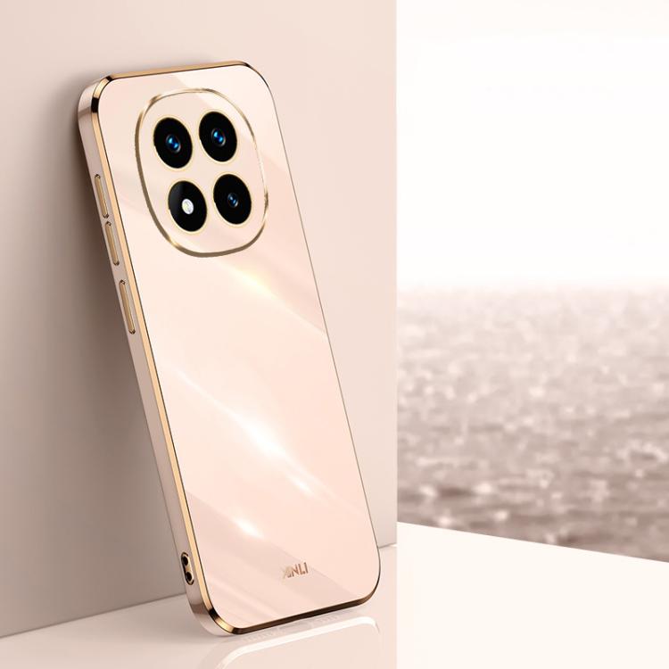 Coque XINLI Straight Edge 6D en TPU galvanisé pour Redmi Note 14 Pro 4G Global, Redmi Note 14 4G 163,25 mm, Redmi Note 14 5G Global, Redmi 14 4G