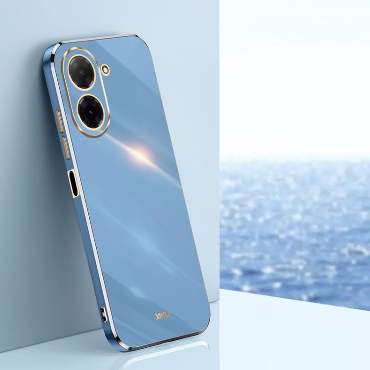 XINLI Straight Edge 6D Electroplate TPU Phone Case, For Redmi 15 5G / 4G EU 171mm, For Redmi A5 4G 171.7mm / Poco C71, For Redmi Turbo 4 Pro