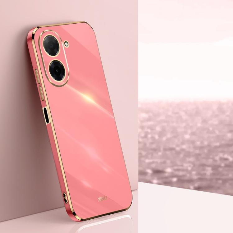 Coque XINLI Straight Edge 6D en TPU galvanisé pour Redmi Note 14 Pro 4G Global, Redmi Note 14 4G 163,25 mm, Redmi Note 14 5G Global, Redmi 14 4G