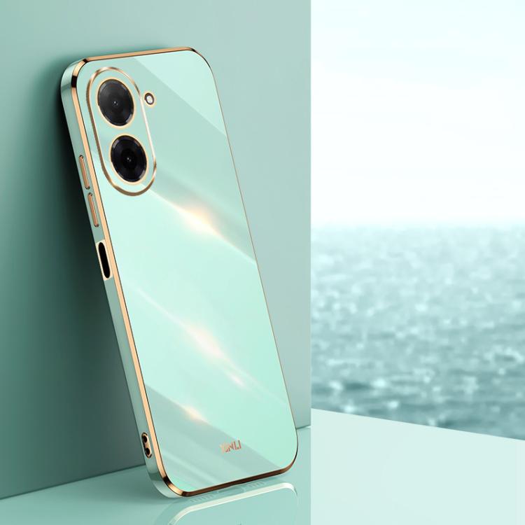 Coque XINLI Straight Edge 6D en TPU galvanisé pour Redmi Note 14 Pro 4G Global, Redmi Note 14 4G 163,25 mm, Redmi Note 14 5G Global, Redmi 14 4G