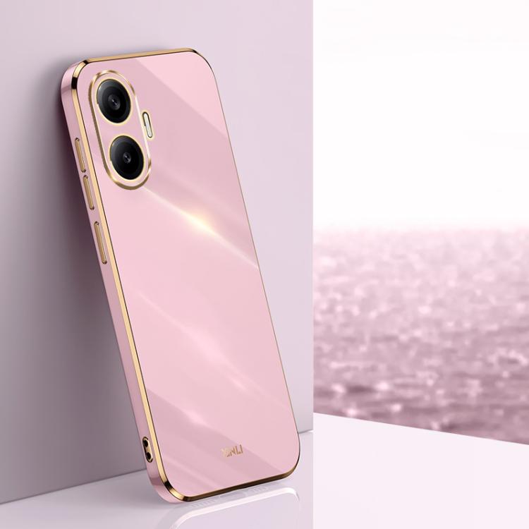 Coque XINLI Straight Edge 6D en TPU galvanisé pour Redmi Note 14 Pro 4G Global, Redmi Note 14 4G 163,25 mm, Redmi Note 14 5G Global, Redmi 14 4G
