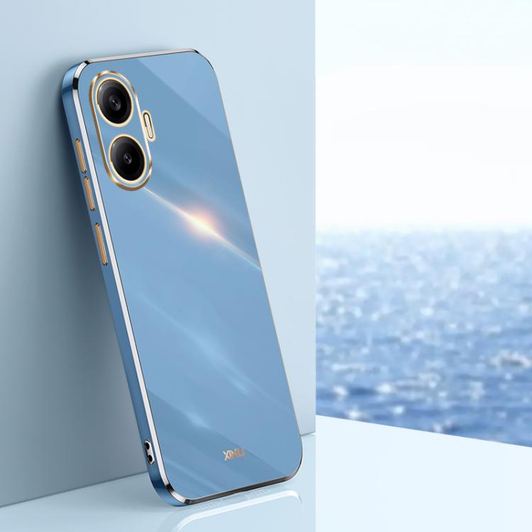 Coque XINLI Straight Edge 6D en TPU galvanisé pour Redmi Note 14 Pro 4G Global, Redmi Note 14 4G 163,25 mm, Redmi Note 14 5G Global, Redmi 14 4G