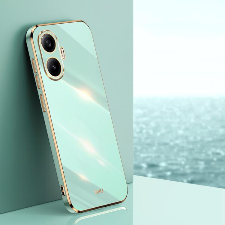Coque XINLI Straight Edge 6D en TPU galvanisé pour Redmi Note 14 Pro 4G Global, Redmi Note 14 4G 163,25 mm, Redmi Note 14 5G Global, Redmi 14 4G
