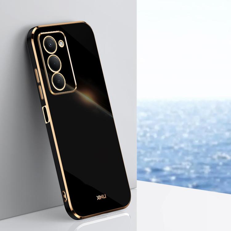 XINLI Straight Edge 6D Electroplate TPU Phone Case, For Redmi 15 5G / 4G EU 171mm, For Redmi A5 4G 171.7mm / Poco C71, For Redmi Turbo 4 Pro