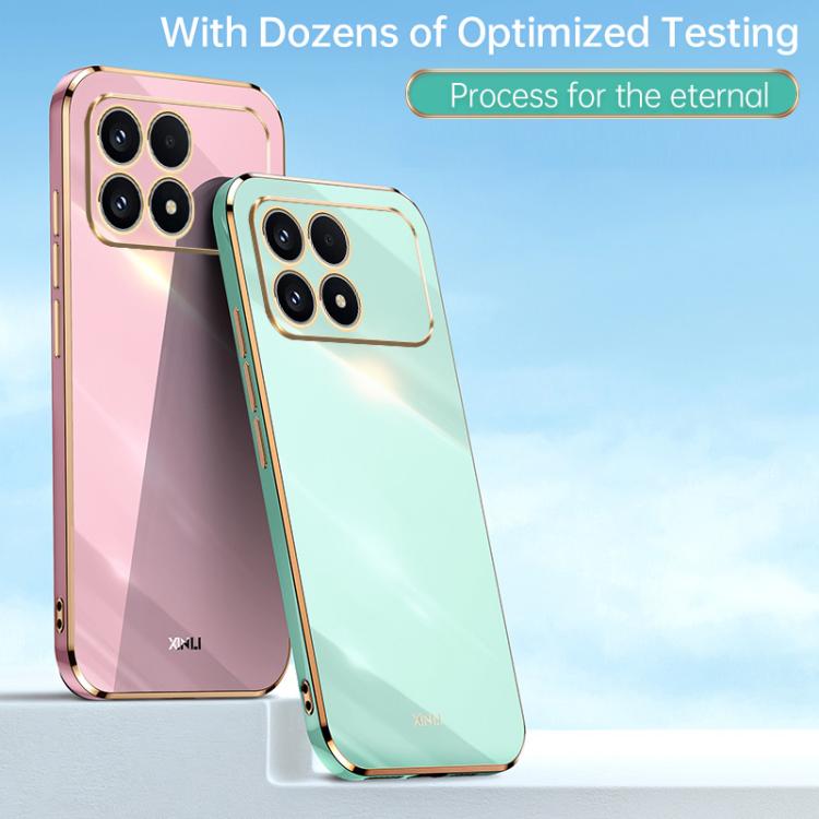 XINLI Straight Edge 6D Electroplate TPU Phone Case, For Redmi K90 / Poco F8 Pro, For Redmi 15 5G Global / 4G SEA 169.5, For Redmi 15 5G / 4G EU 171mm