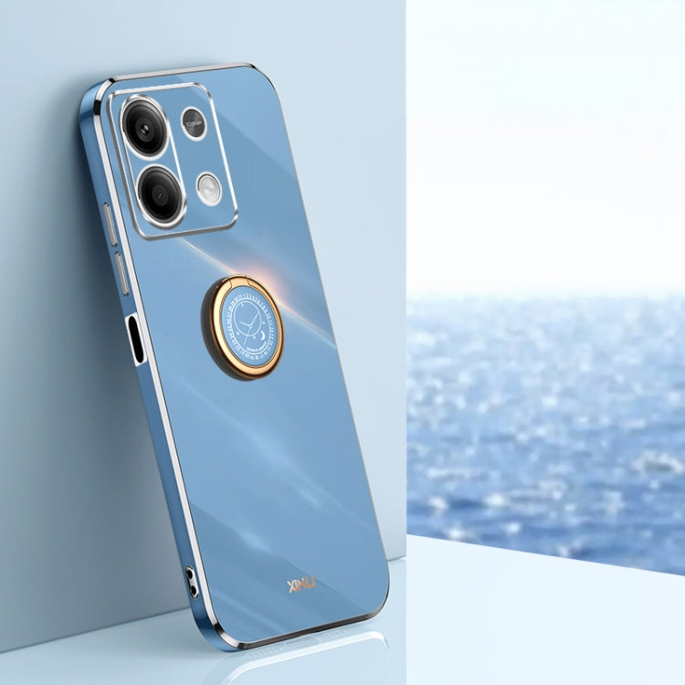 Coque XINLI Straight Edge 6D en TPU galvanisé avec anneau de support, pour Xiaomi Redmi 13C 4G, Xiaomi Redmi Note 13 Pro+, Xiaomi Redmi Note 13 Pro, Xiaomi Redmi K60 Ultra / Mi 13T