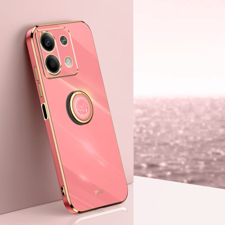 Coque XINLI Straight Edge 6D en TPU galvanisé avec anneau de support, pour Xiaomi Redmi 13C 4G, Xiaomi Redmi Note 13 Pro+, Xiaomi Redmi Note 13 Pro, Xiaomi Redmi K60 Ultra / Mi 13T
