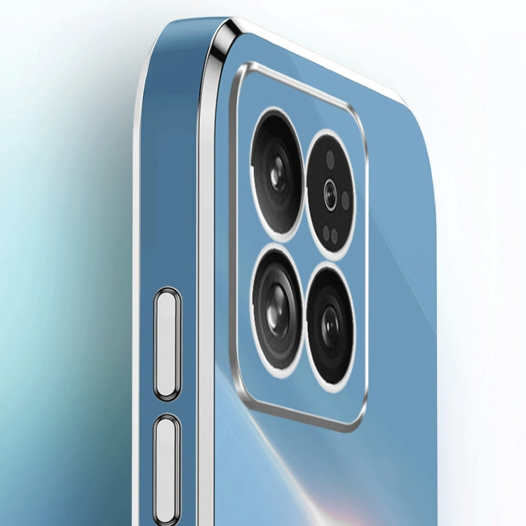 XINLI Straight Edge 6D Electroplate TPU Phone Case with Ring Holder