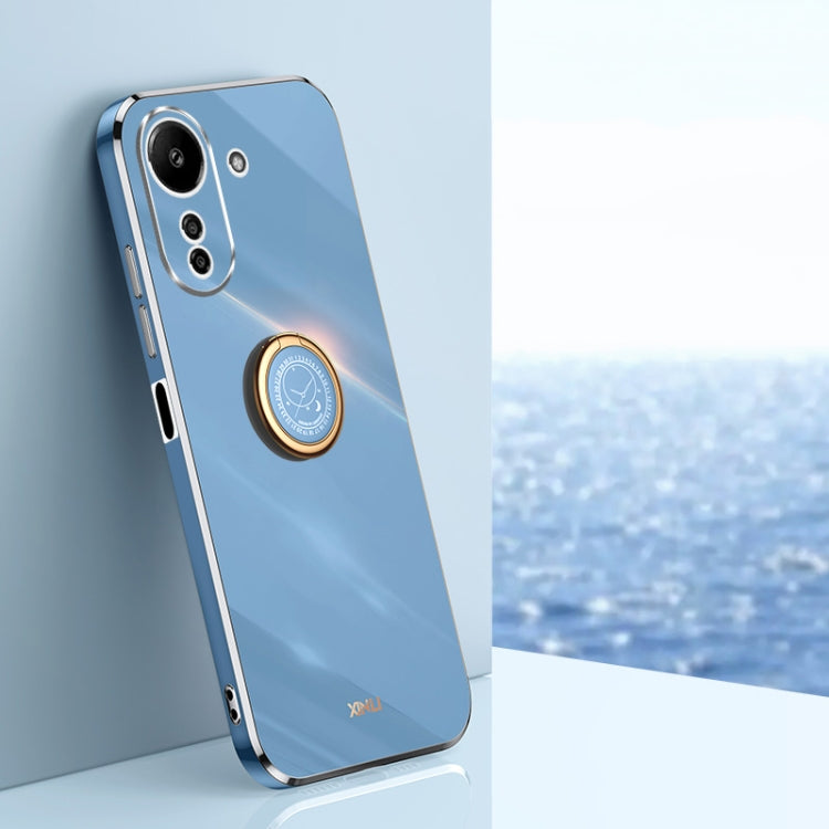 Coque XINLI Straight Edge 6D en TPU galvanisé avec anneau de support, pour Xiaomi Redmi 13C 4G, Xiaomi Redmi Note 13 Pro+, Xiaomi Redmi Note 13 Pro, Xiaomi Redmi K60 Ultra / Mi 13T