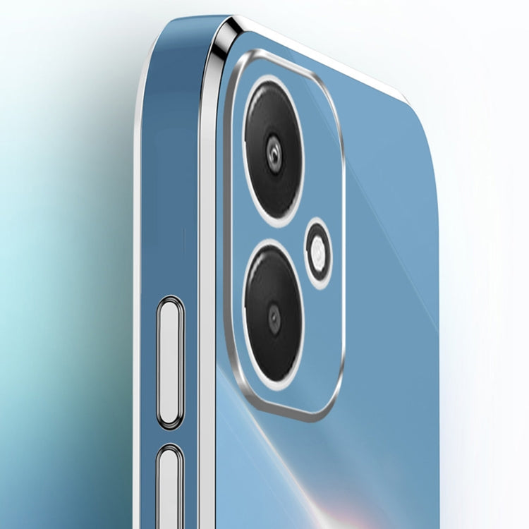 XINLI Straight Edge 6D Electroplate TPU Phone Case with Ring Holder