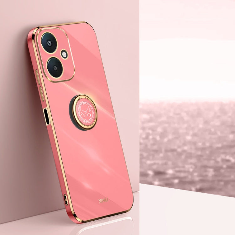 Coque XINLI Straight Edge 6D en TPU galvanisé avec anneau de support, pour Xiaomi Redmi K70E, Xiaomi 14 Pro, Xiaomi 14 et Xiaomi Redmi Note 13 5G