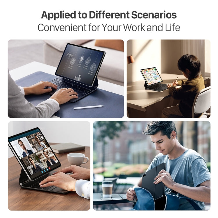 DUX DUCIS MK Series Floating Magnetic Keyboard Tablet Leather Case, For iPad Pro 11 2022 / Air 11 2024, For iPad Pro 12.9 2022, For iPad Pro 12.9 2021, For iPad Pro 12.9 2020