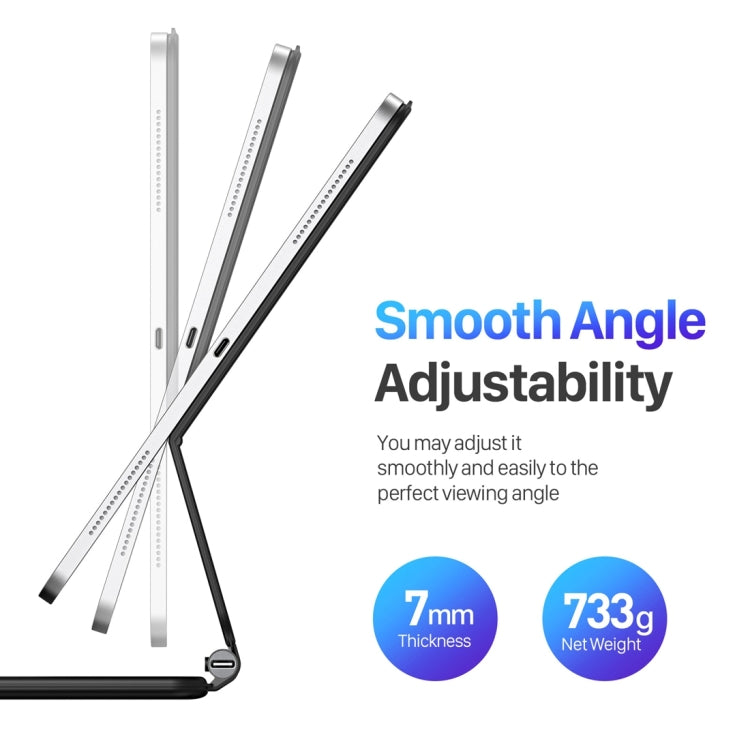 DUX DUCIS MK Series Floating Magnetic Keyboard Tablet Leather Case, For iPad Pro 11 2022 / Air 11 2024, For iPad Pro 12.9 2022, For iPad Pro 12.9 2021, For iPad Pro 12.9 2020