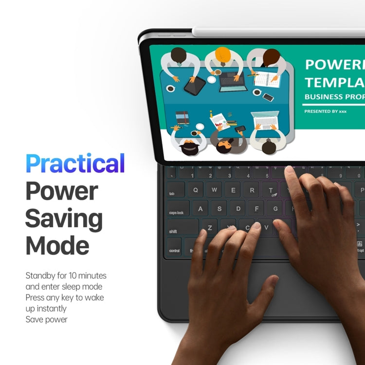 Étui en cuir avec clavier magnétique flottant DUX DUCIS MK Series pour iPad Pro 11 (2022) / Air 11 (2024), iPad Pro 12.9 (2022), iPad Pro 12.9 (2021) et iPad Pro 12.9 (2020).