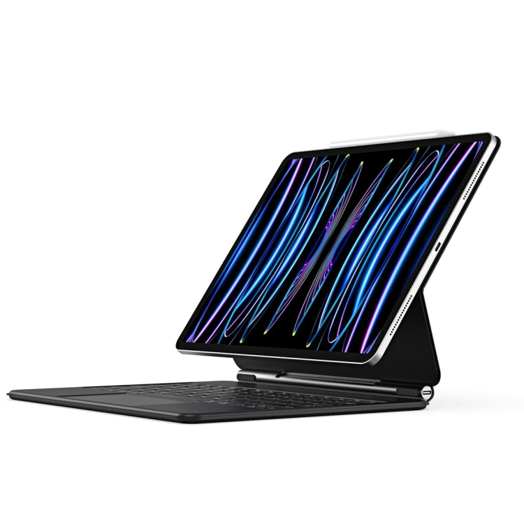 Étui en cuir avec clavier magnétique flottant DUX DUCIS MK Series pour iPad Pro 11 (2022) / Air 11 (2024), iPad Pro 12.9 (2022), iPad Pro 12.9 (2021) et iPad Pro 12.9 (2020).